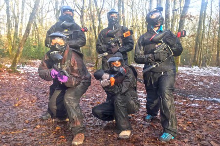 Paintballing and orienteering